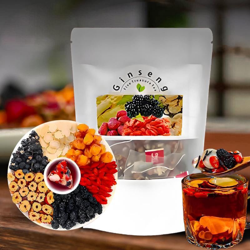 Herbal Wellness For You - شاي الجينسنغ ذو الكنوز الخمسة: تعزيز