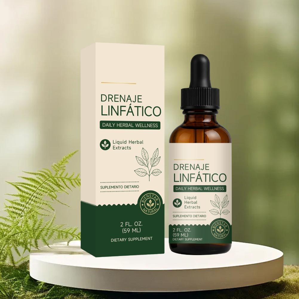 Herbal Wellness For You - 59 مل قطرات تصريف ليمفاوي يومية،