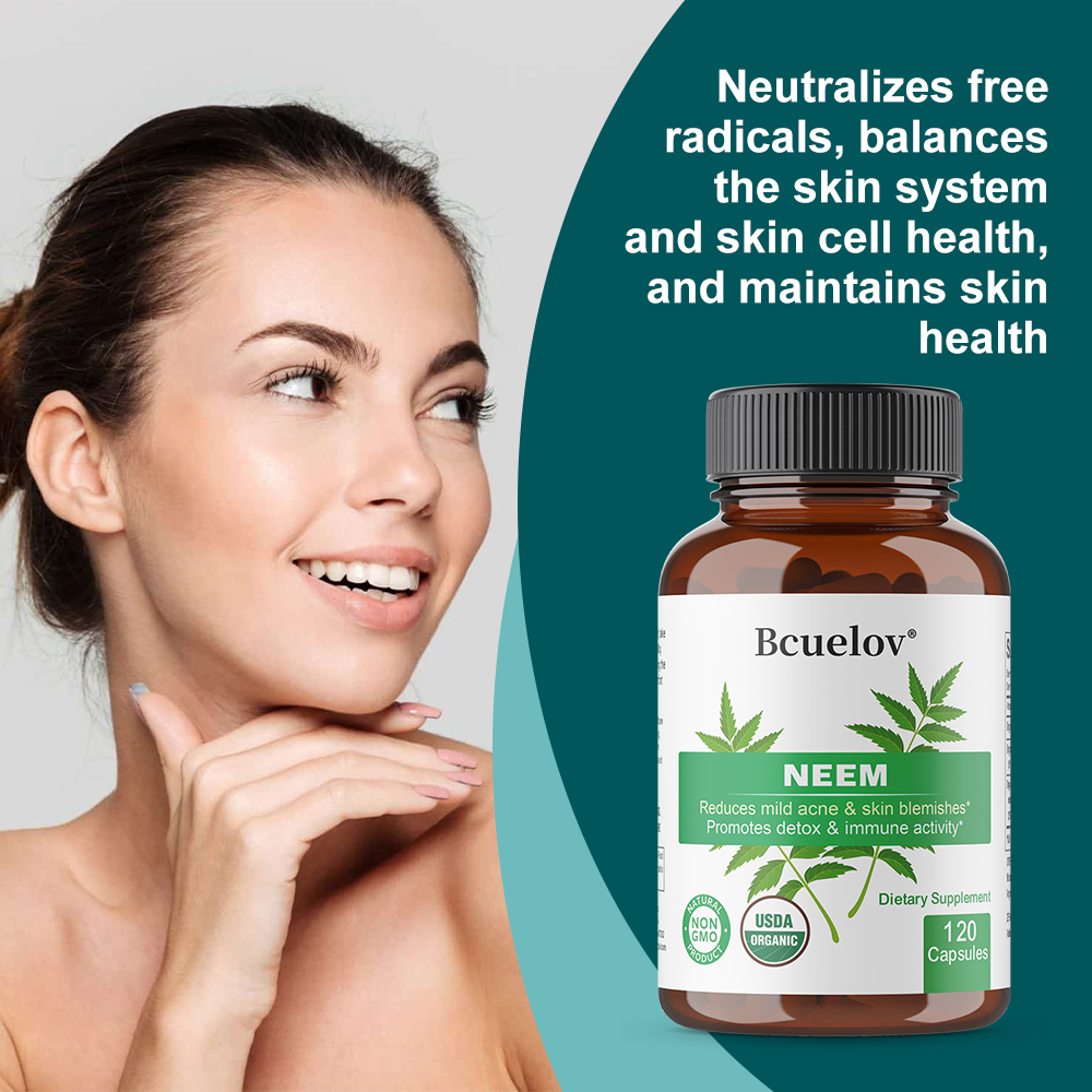 كبسولات أوراق النيم العضوية، م - مراجعة Herbal Wellness For You وسعره