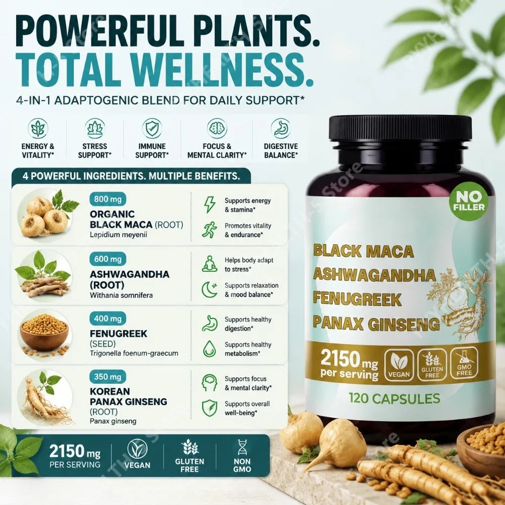 كبسولات عضوية 4 في 1 من جذور ا - مراجعة Herbal Queen وسعره