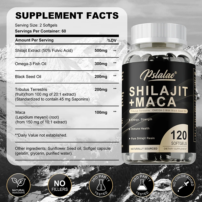 كبسولات Shilajit + Maca - تحتو - مراجعة Herbal Queen وسعره