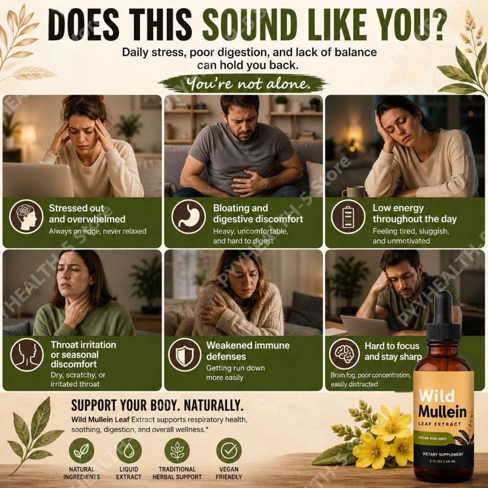 قطرات أوراق المولين البري مع ا - مراجعة Herbal Wellness For You وسعره