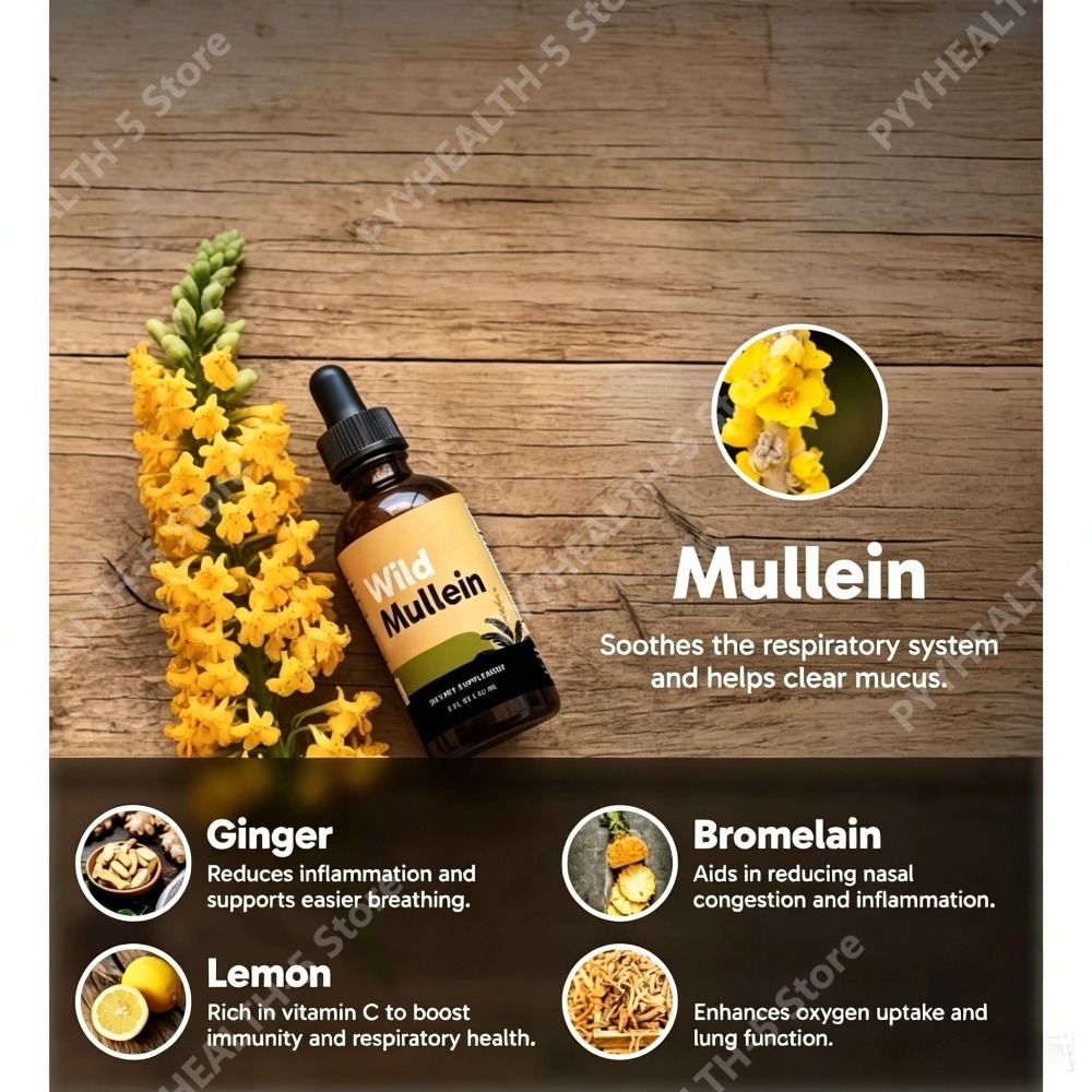 قطرات أوراق المولين البري مع ا - مراجعة Herbal Wellness For You وسعره