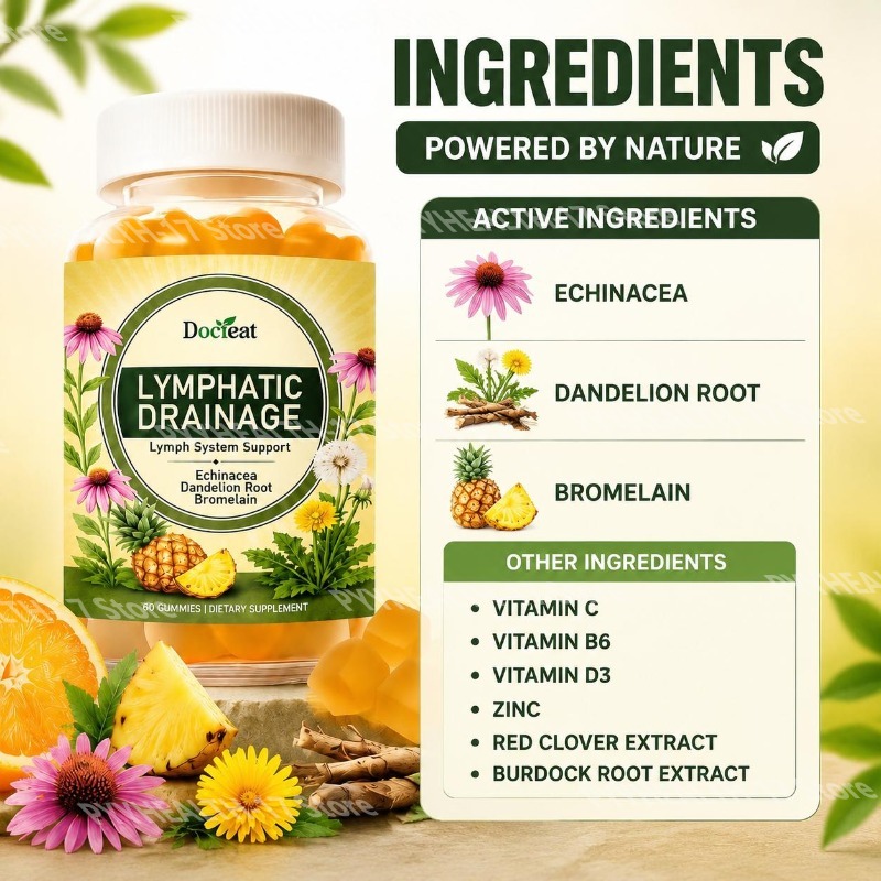 حلوى دوكتيت لدعم الجهاز اللمفا - مراجعة Herbal Wellness For You وسعره