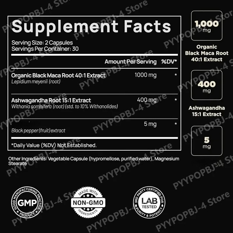 مستخلص جذور الماكا السوداء مع  - مراجعة Herbal Queen وسعره